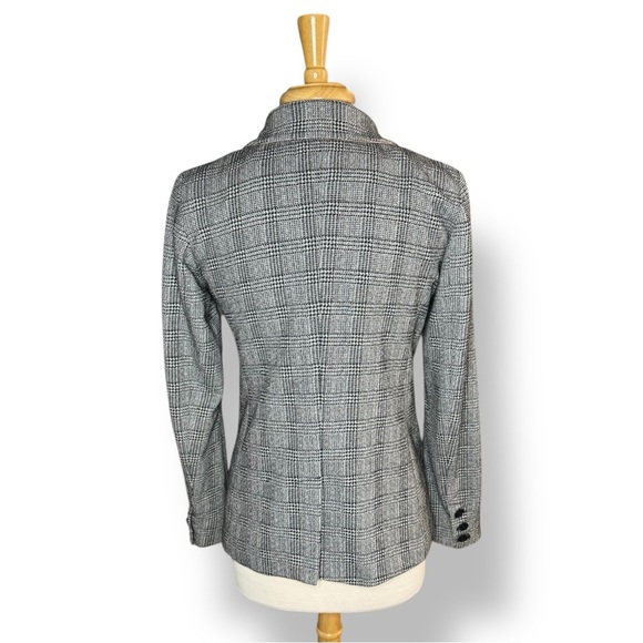 LOFT Classic Gray Checkered Blazer - Picture 2 of 5
